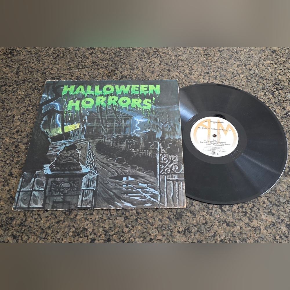 HALLOWEEN HORRORS The Sounds Of Halloween LP 1977 A&M Records SP-3300 Vinyl vtg